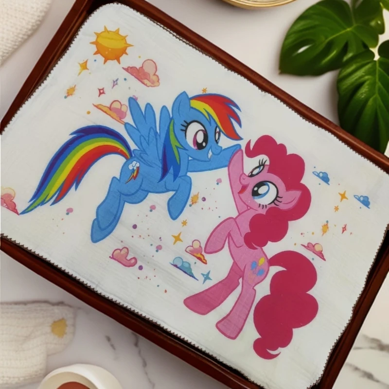 38*58cm纯棉六层泡泡纱儿童枕巾