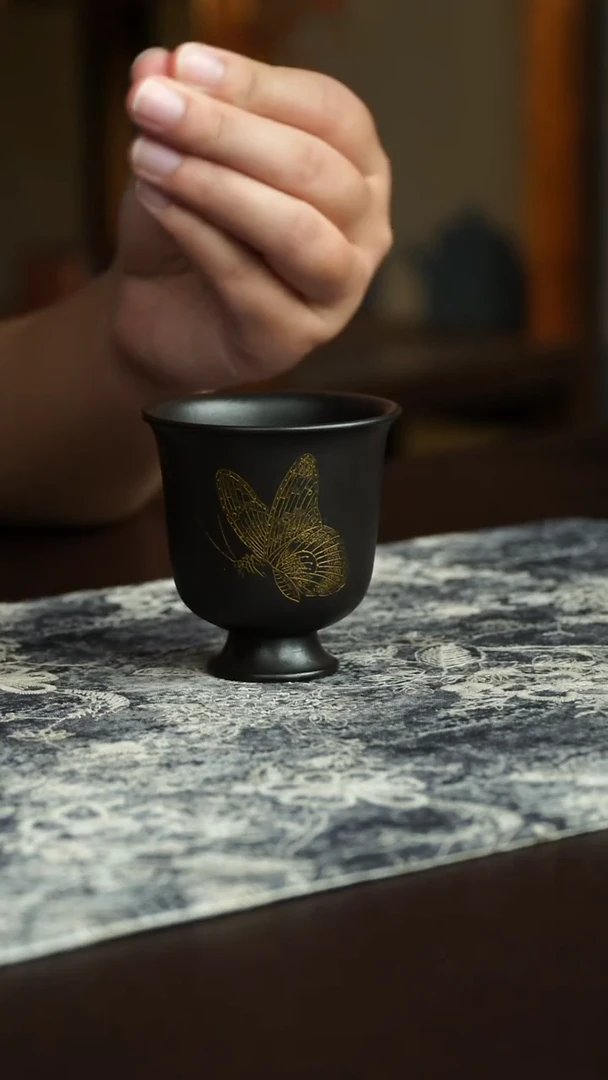 茶杯紫砂6号宜兴紫砂原矿作品100毫升