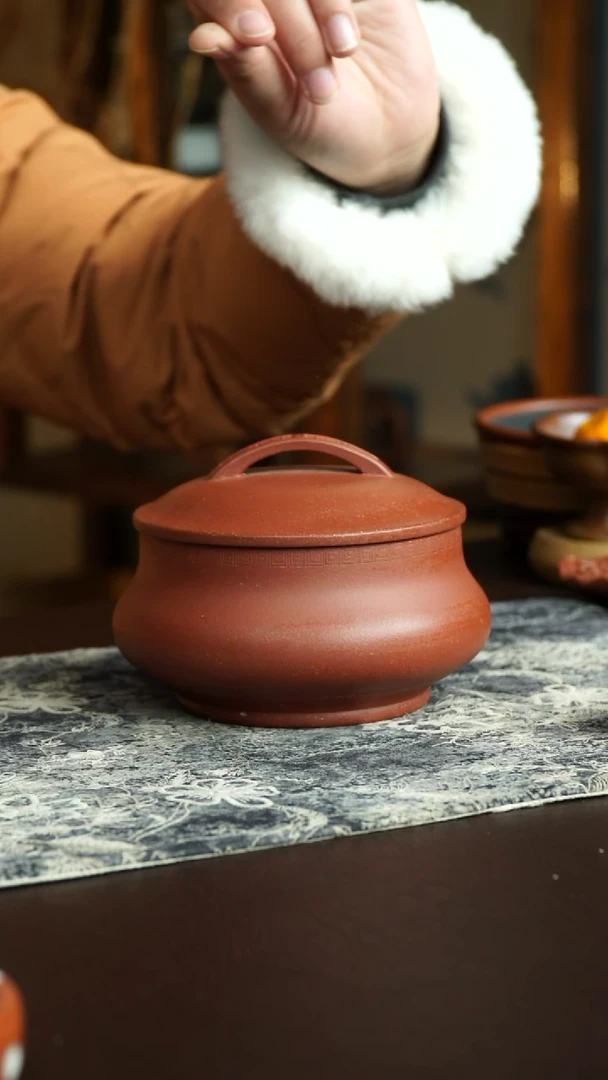 茶杯紫砂28号 特惠茶叶罐 宜兴紫砂原矿作品