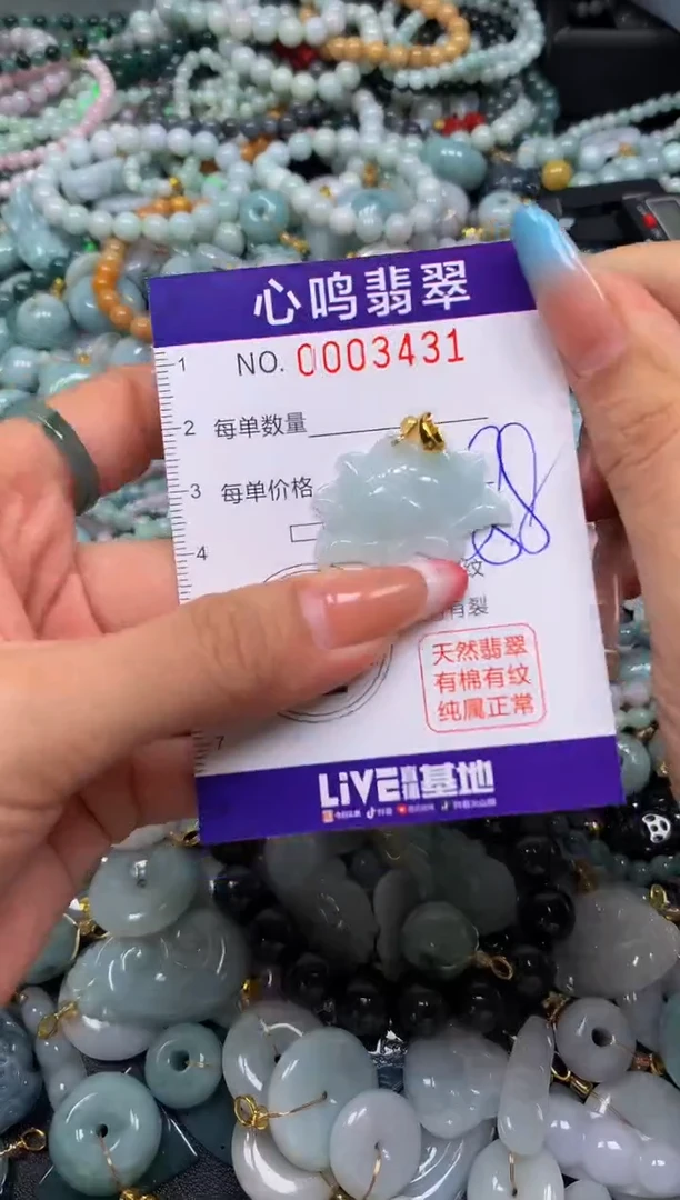 翡翠未镶嵌颈饰闪购003431