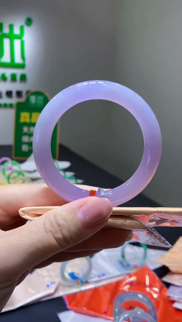 未镶嵌手镯翡翠-y51天然缅甸A货翡翠54.6圆条