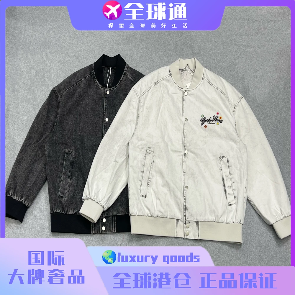 大牌奢品-YL-2710 男中性风单排扣色块纽扣夹克牛仔男装
