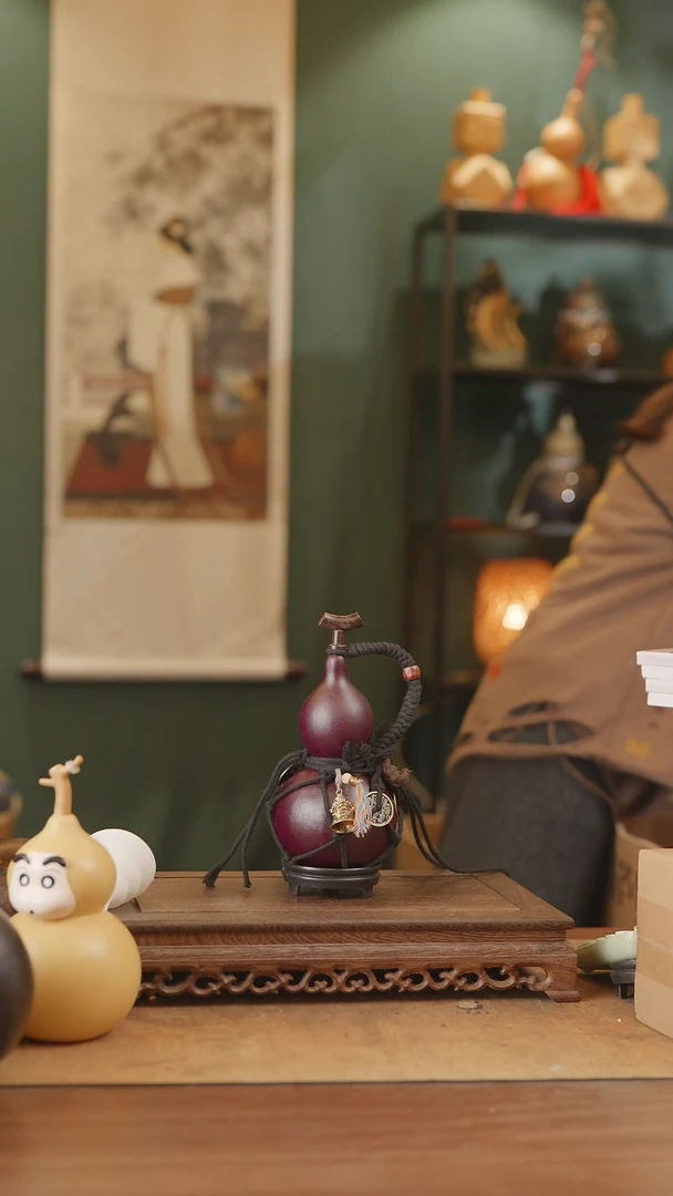 【闪购商品】361号精品天然大漆工艺防渗内胆酒葫芦~