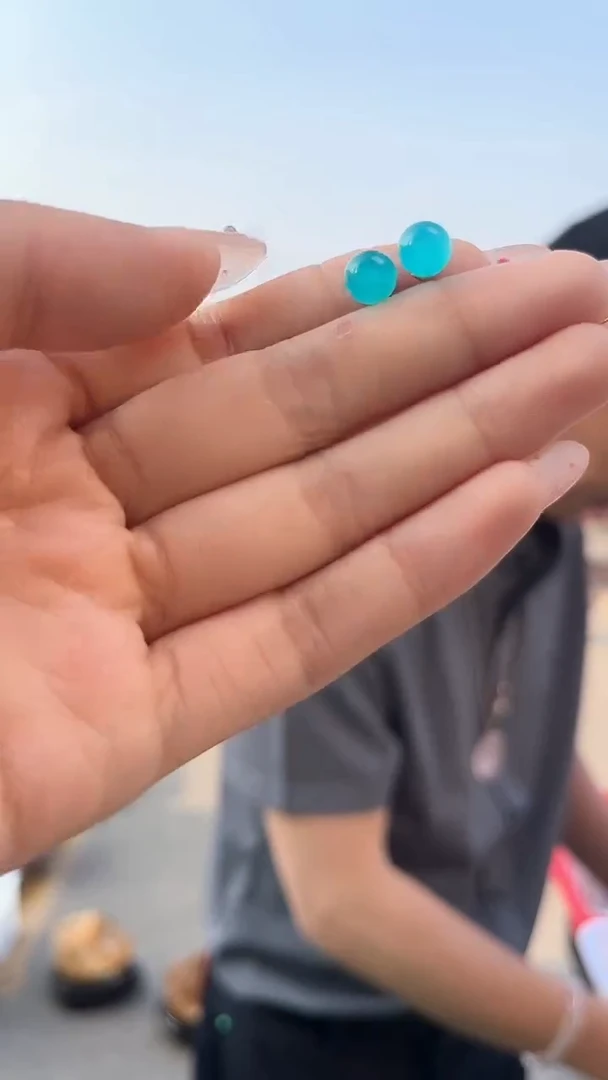 天河石耳钉未镶嵌天然多样性发一mm