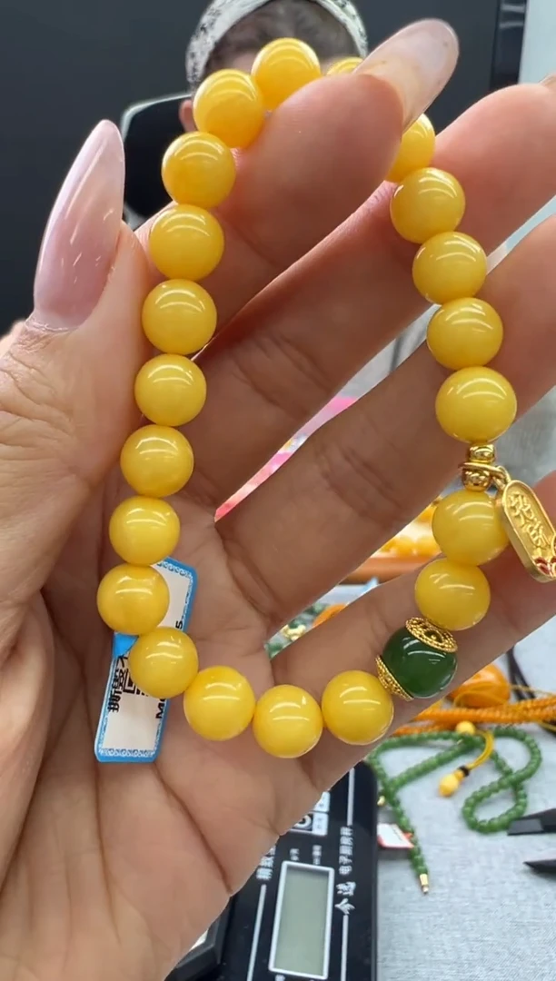 【闪购商品】琥珀手链未镶嵌44秒拍号