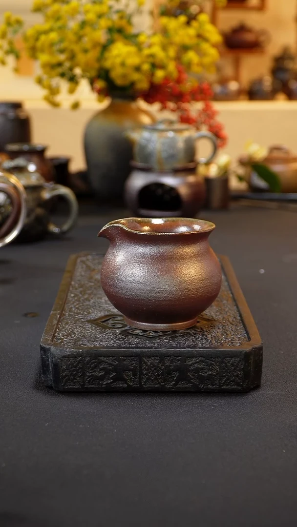 茶壶紫砂纯自然柴烧