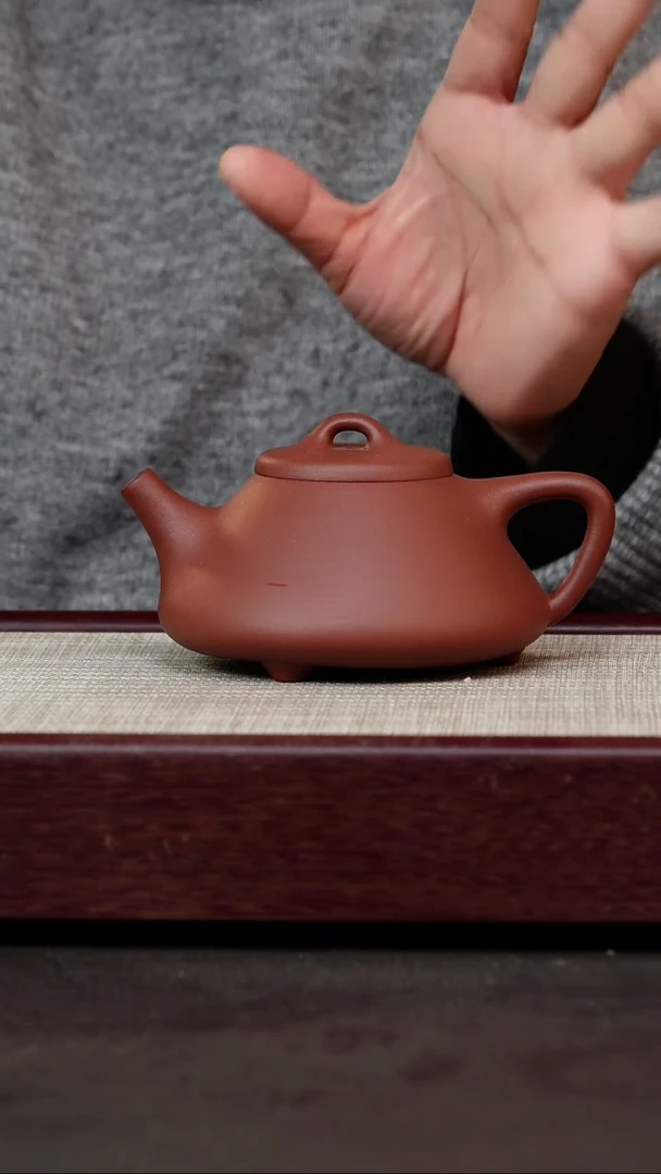 茶杯紫砂小红泥子冶石瓢