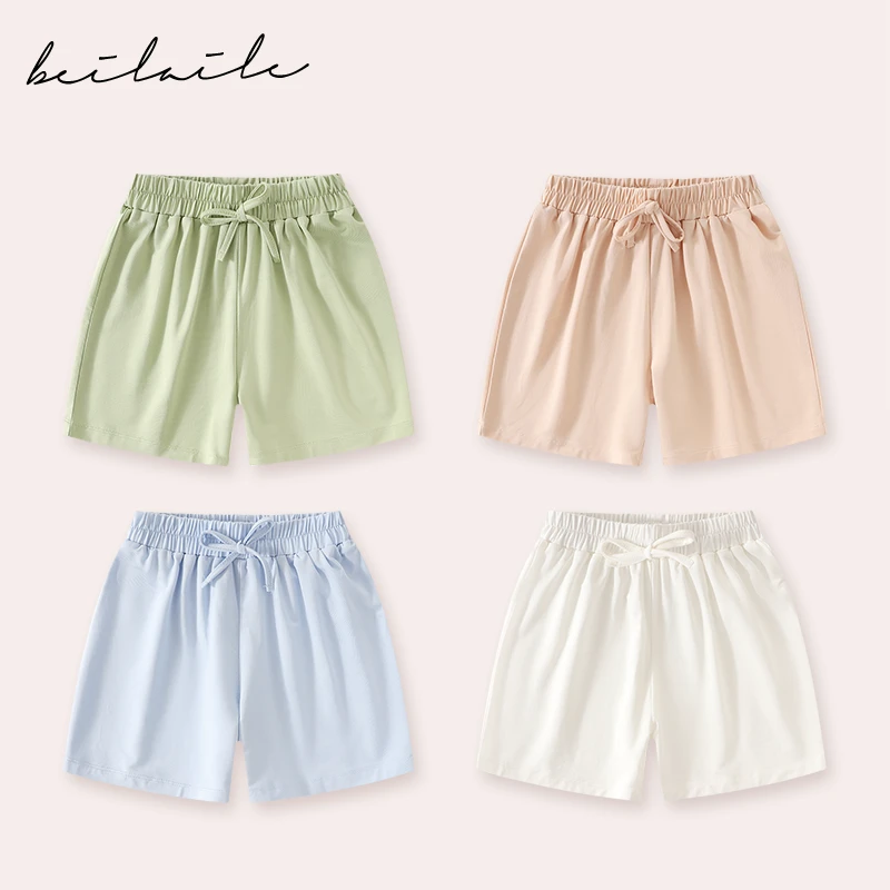 【莫代尔短裤 小乐妈咪】女童款夏装新款女宝宝裤子夏季休闲裤D18