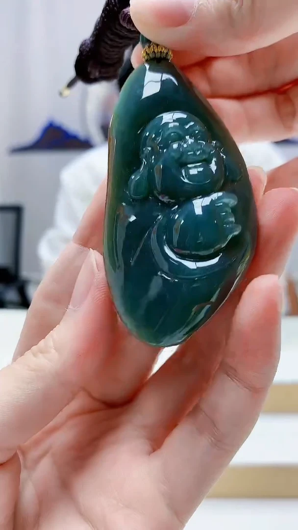 未镶嵌定制翡翠5028zm-毛货挂件180佛公