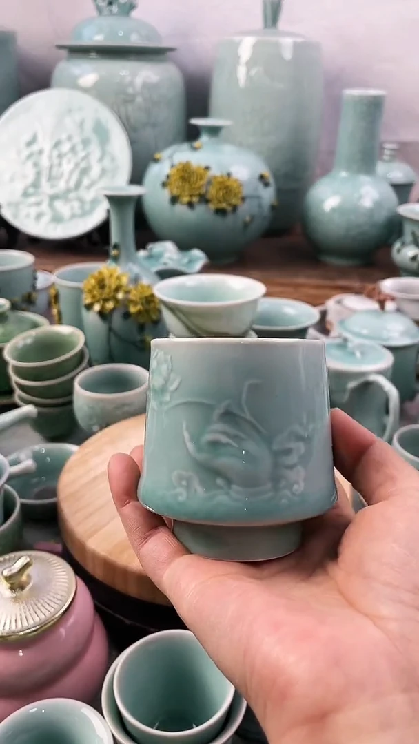 【闪购商品】特价 微瑕 慧仙青瓷