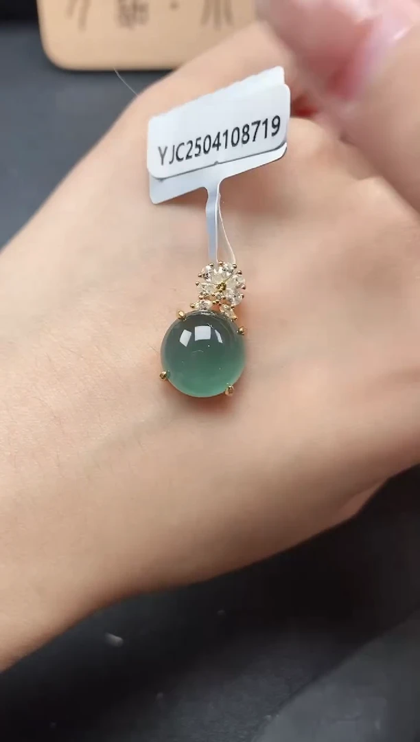 翡翠戒指银S925镶嵌51511