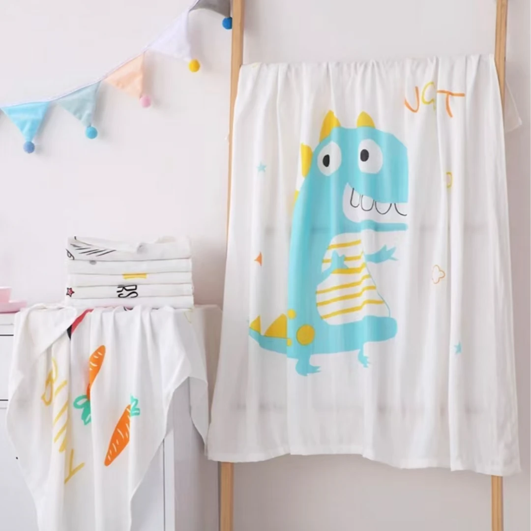 纯棉纱布童被--花型随机90*100