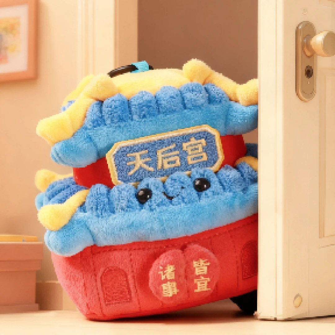 天津文创哏儿都天团安安玩偶儿童玩具毛绒玩具创意礼品生日礼物
