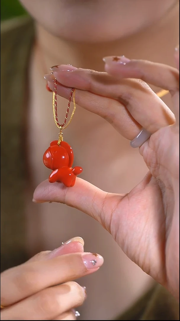 天然辰砂【莎马特】编绳