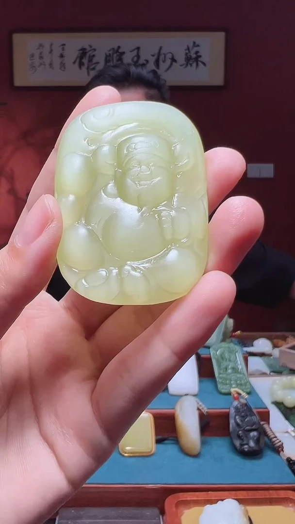 吊坠(不含链)未镶嵌和田玉大**图1