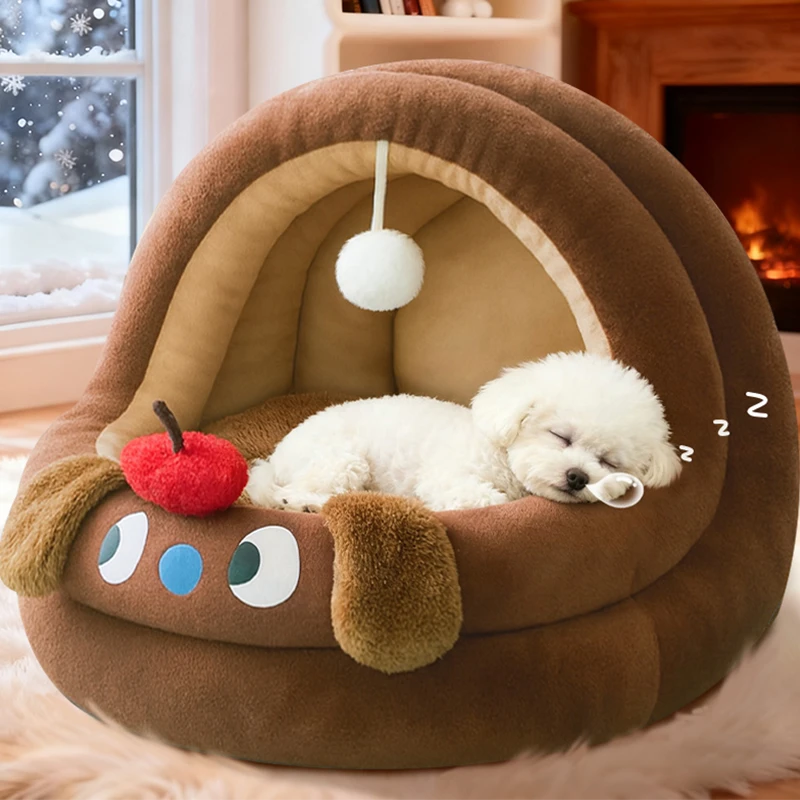 狗窝冬季2025新款加厚保暖封闭式安全感猫窝四季通用宠物必备物品