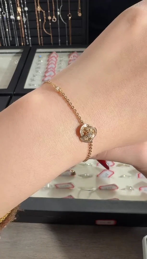 18K金镶嵌手链钻石2.53G