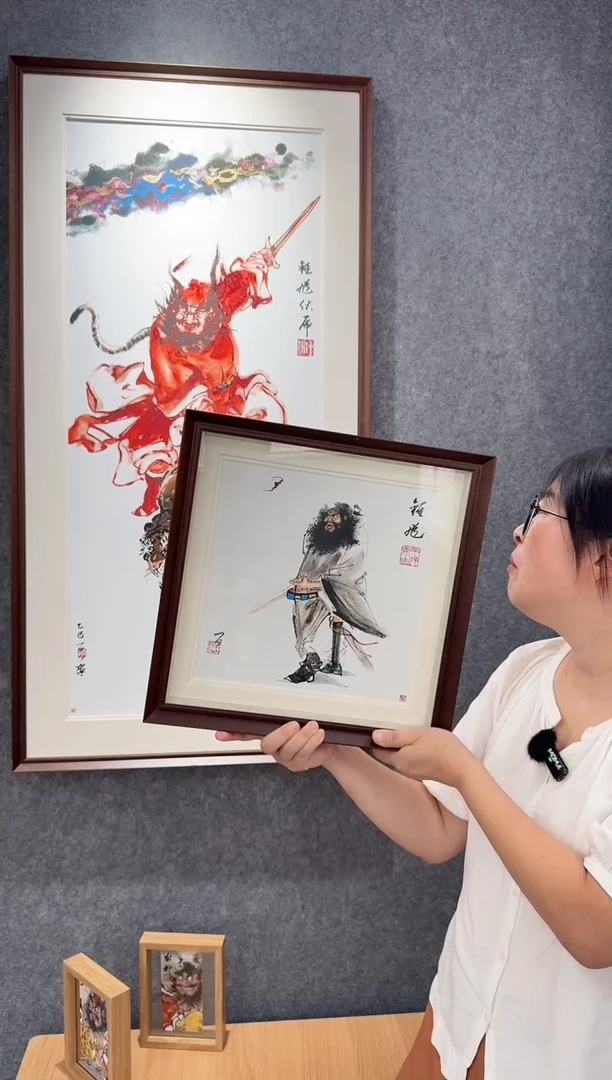 国画牛百川老师手绘37x37
