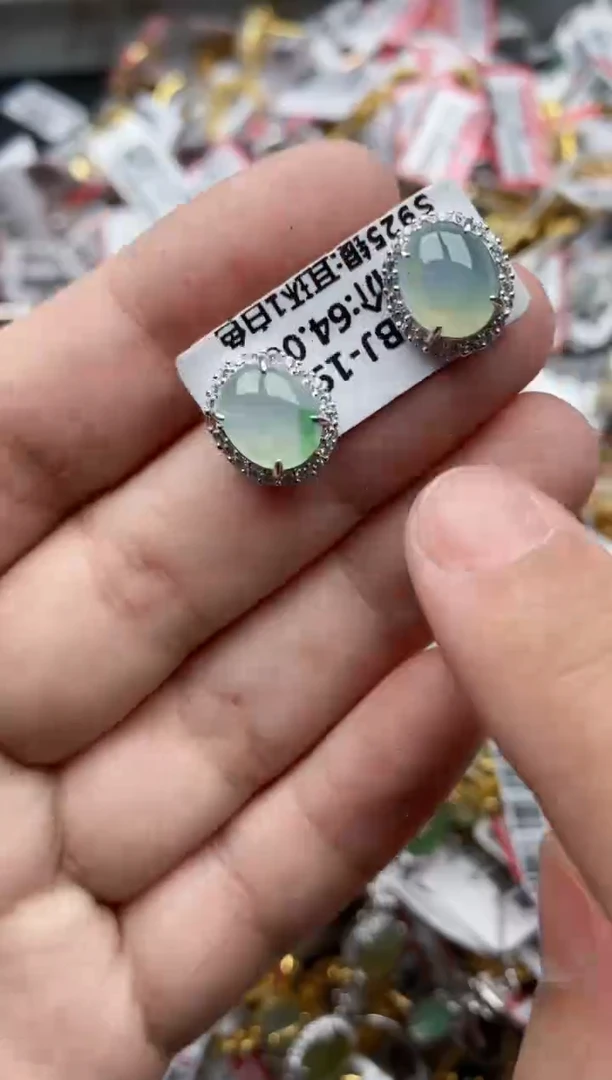 【闪购商品】翡翠戒指银S925镶嵌55555---3