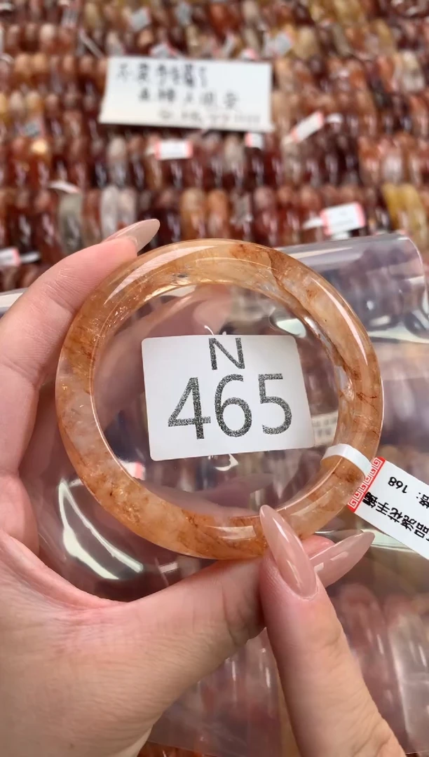 水晶珠宝半成品未镶嵌水晶手镯N465-58