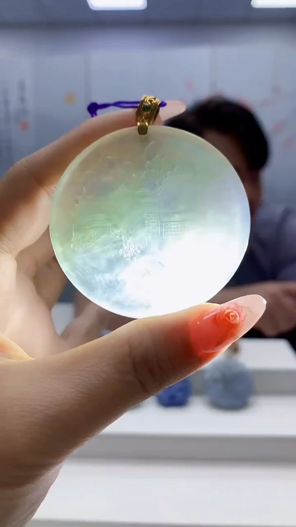 未镶嵌定制翡翠7**_5060ty-毛货挂件