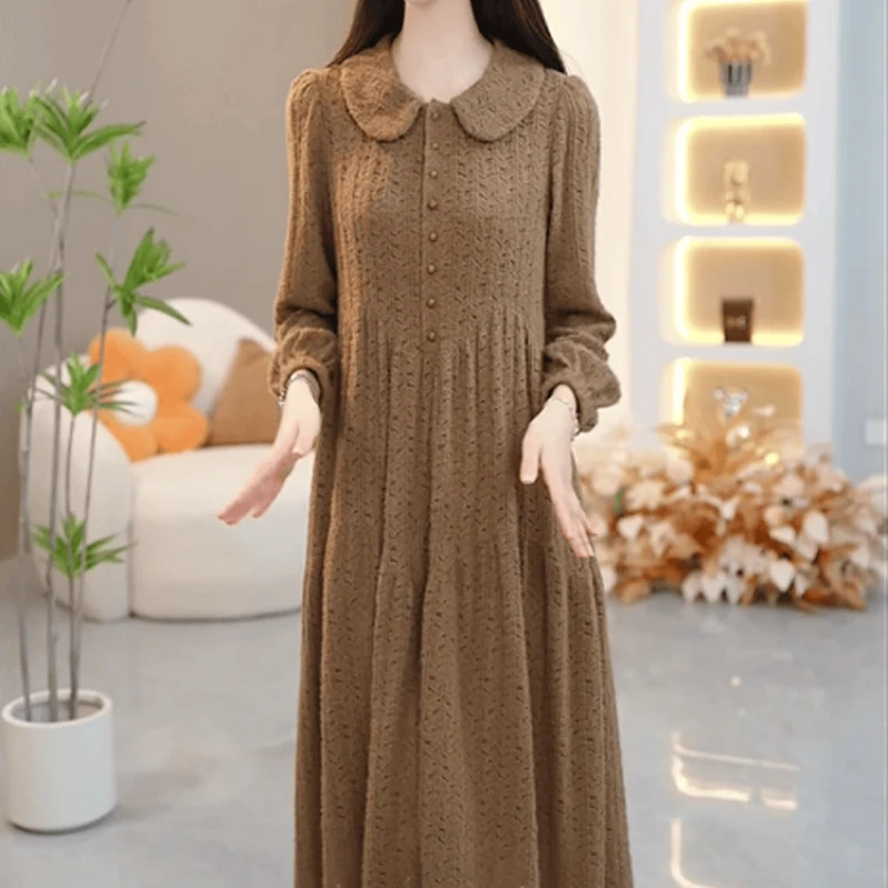 A752【连衣裙】2025早秋新款时尚中式优雅气质减龄休闲百搭连衣裙