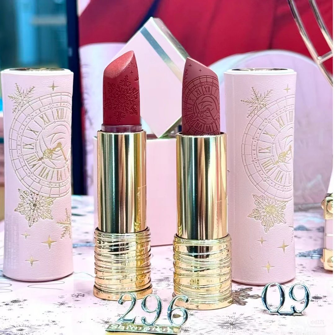 【正品】90周年圣诞限定！兰ˡ蔲幸福邮戳唇膏口红09 296闪光口红唇蜜