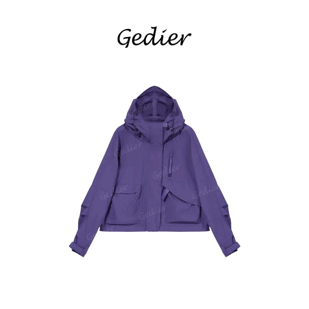 【歌蒂尔】2025新款欧若风女士潮流外套百搭立领外套上衣 WG510217Y