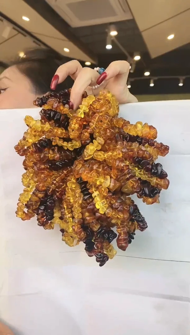 【闪购商品】琥珀手链未镶嵌多样性发一