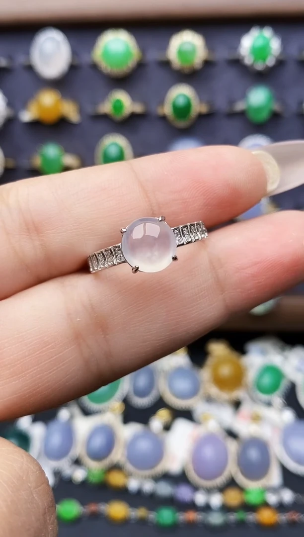 银S925镶嵌戒指翡翠1361