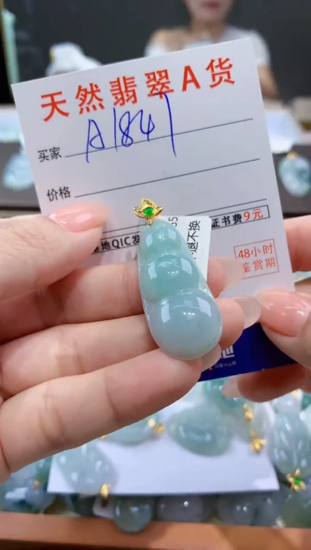 颈饰未镶嵌翡翠天然翡翠A货挂件