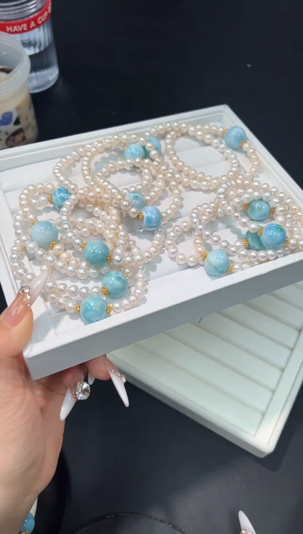 淡水珍珠手串未镶嵌20x多样性发其一【1条】默认微瑕