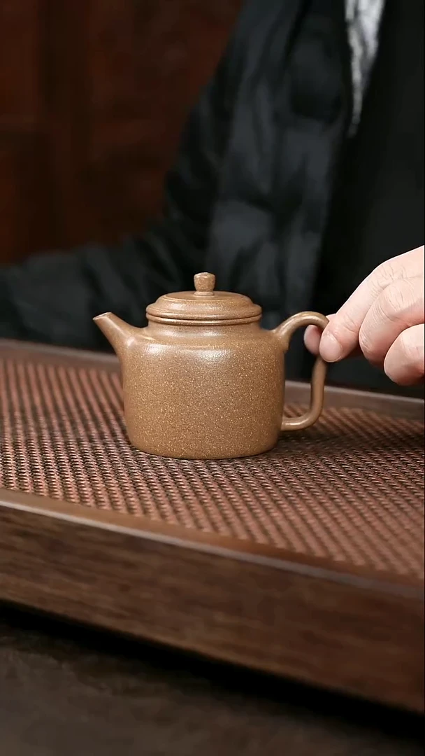 茶壶紫砂芝麻绿汲直