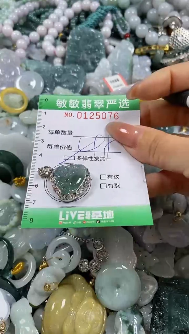 【闪购商品】翡翠颈饰未镶嵌闪购0125076多样性发其一