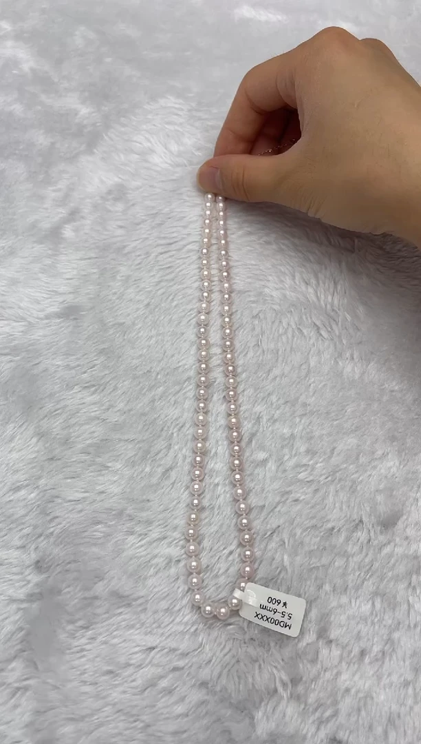 海水珍珠银S925镶嵌项链AK5.5-6mm
