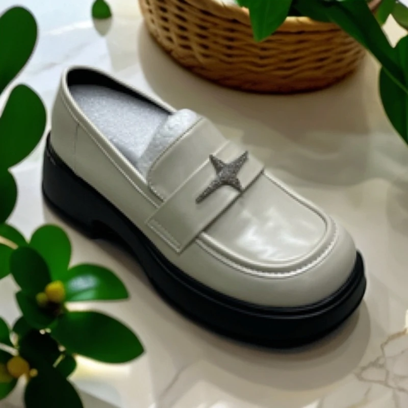 J6厚底乐福鞋女时尚百搭显高休闲小皮鞋春秋季159-3