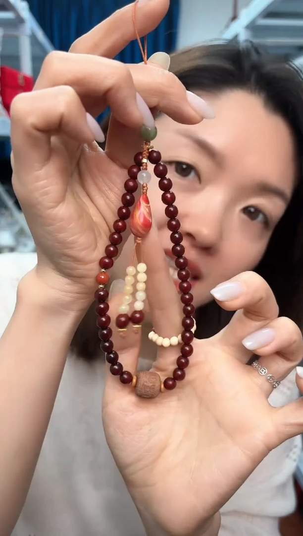 【闪购商品】檀香紫檀（小叶紫檀）其他DIY水滴大漆手机链