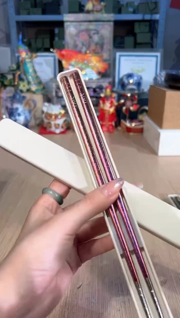 【闪购商品】杯104 钛筷子（紫色）