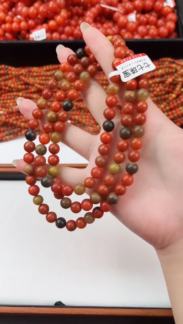 【闪购商品】南红玛瑙包浆长串8+未镶嵌云南昭通巧家包浆