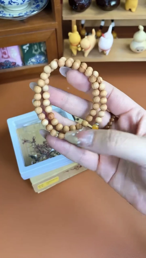 非洲檀香无事牌菩提木质串珠手串/多发性其一/不带盒子