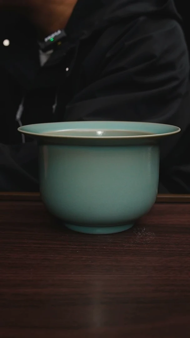杯仿古釉天青色茶海