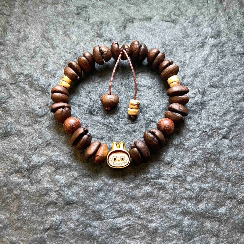 【魏来意】镀K金 咖啡豆手串