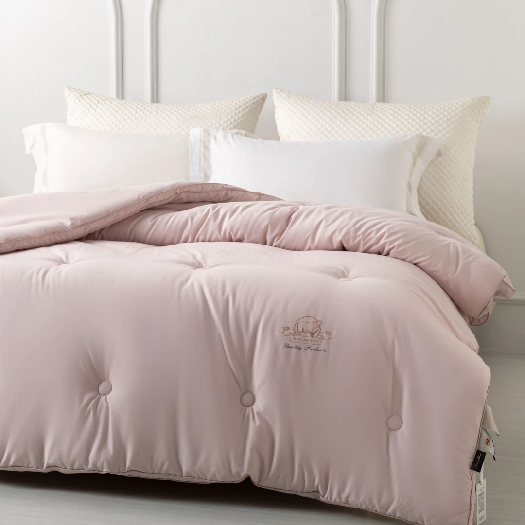 【润氧棉羊毛被】立体保暖被芯秋冬被轻奢冬季加厚防寒纯色柔软被子