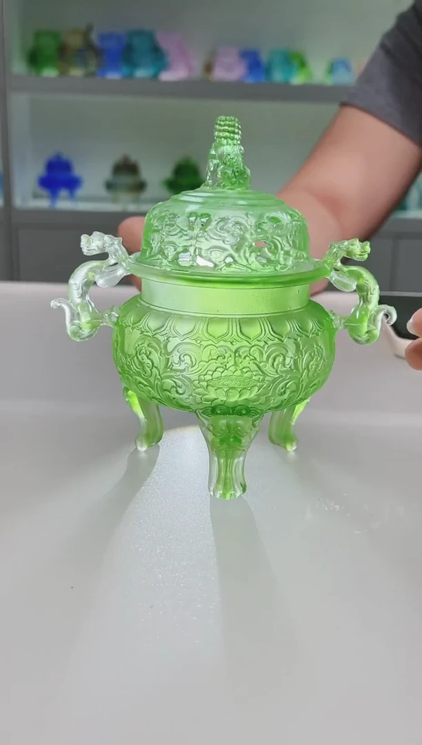 手工艺品琉璃多***子古法琉璃帝王炉