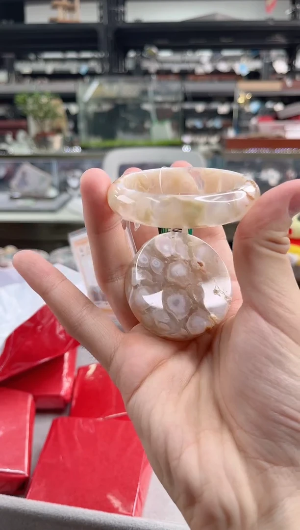 未镶嵌手镯石英质玉圈53口 （赠品镯心）3358876