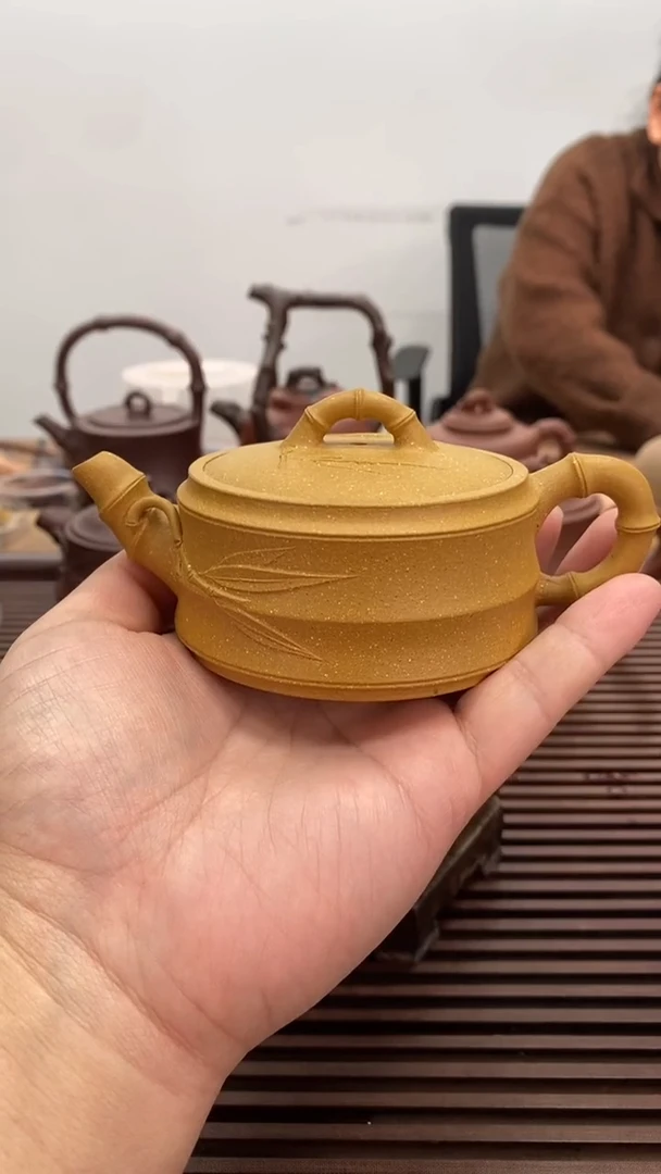 茶壶紫砂福利130毫升宽口竹段