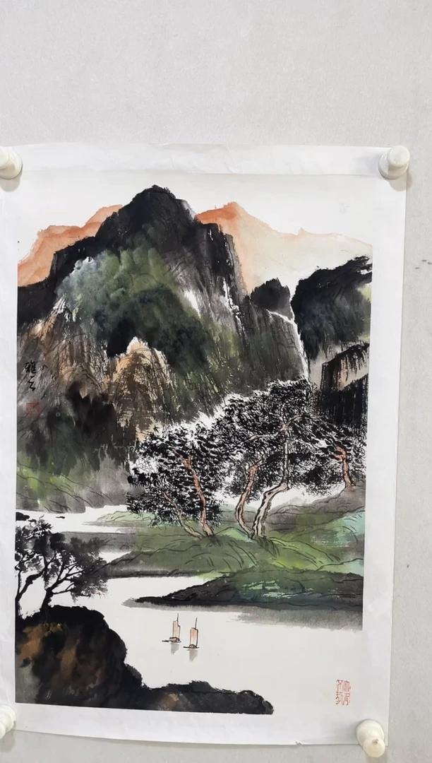 国画Y-谢老师绘画作品-2.7平尺（带荣宝斋宁波证书）