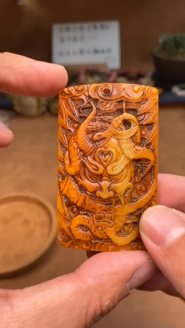 【闪购商品】牛骨其他P513-般若-有棕裂