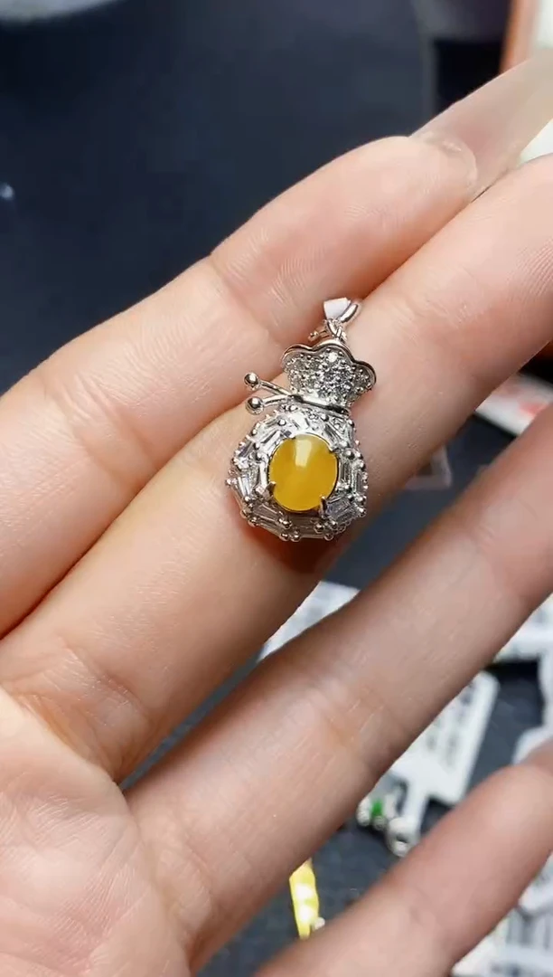 银S925镶嵌戒指翡翠2456