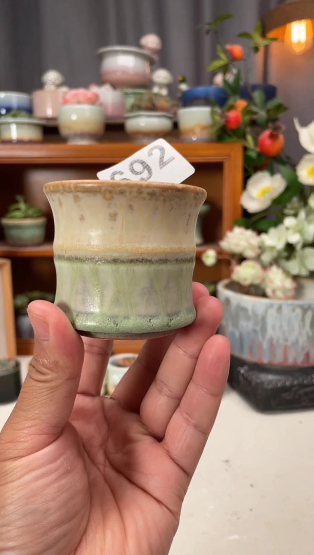 瓷片692知木小芳花盆